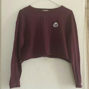 Women's panda crop top